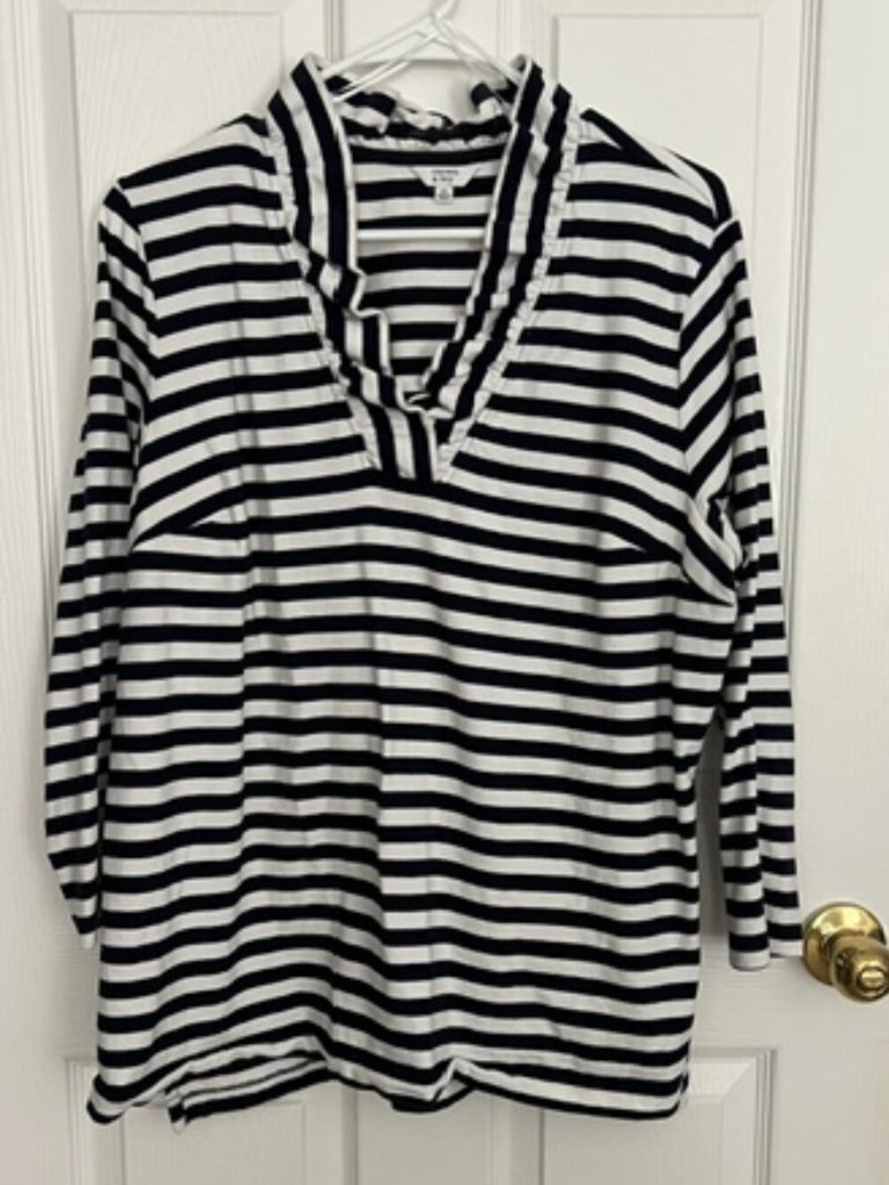 Crown & Ivy Nautical Stripe Top